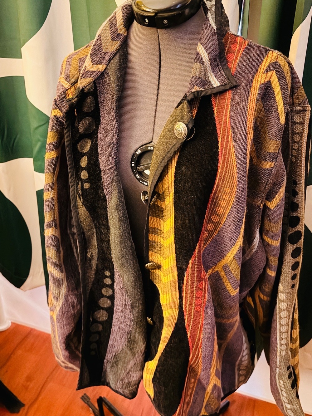 Multicolor Textured reversible Jacket - Picture 2 of 2